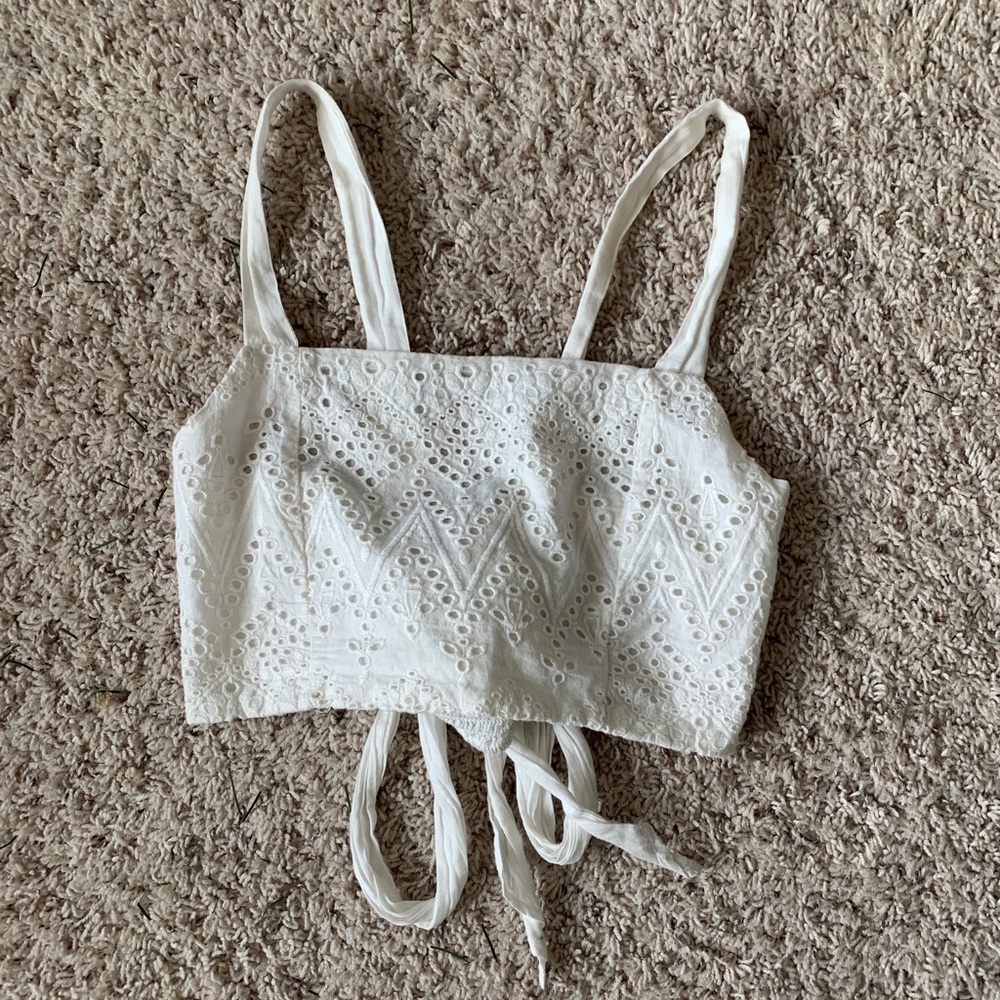 Free People Lace crop top